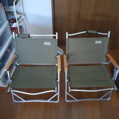 キャンプ用品コールマンローチェア２脚