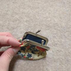 がま口の小銭入れの画像