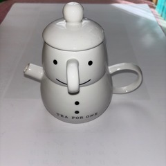 雪だるまティーカップとポット
