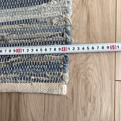 デニムラグ　65cm✖️45cmの画像
