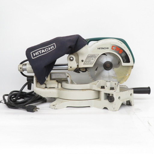 日立工機 HiKOKI ハイコーキ 100V 190mm 卓上スライド丸のこ スライドマルノコ 集じん袋穴あきあり C7FS 中古 【工具専門店 テイクハンズ金沢野々市店】