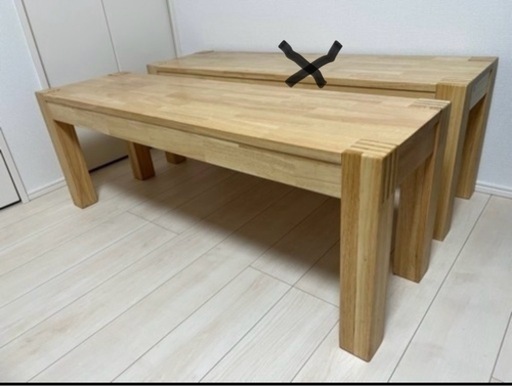 IKEA無垢ダイニングベンチ1台