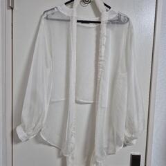 《未使用品》アンブルネージュ　リボンシアーブラウス【値下げ】の画像