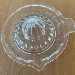 昭和レトロ　ガラス製　レモン絞りの画像