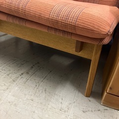 Y2502-484 ソファベンチ 2人がけ 色褪せありの画像