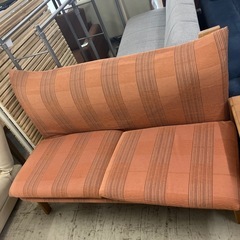 Y2502-484 ソファベンチ 2人がけ 色褪せありの画像