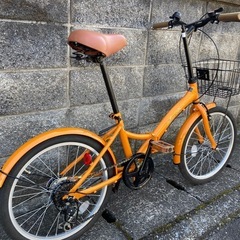 【20インチ折りたたみ】美品❗️6段変速　使用少ない❗️完全整備済み　若林自転車　膳所店　SALE中❗️　の画像