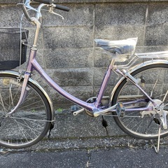 【24インチ自転車】ブリヂストン製❗️美品❗️変速なし　前後タイヤ、サドル、前カゴ新品❗️若林自転車　膳所店　SALE中❗️の画像