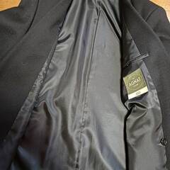 ブラックスーツ　ダブル　フォーマル パーティーにも　付属品ありの画像