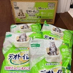 デオトイレ 緑茶成分入り 消臭・抗菌サンド 18L (4.5L×...