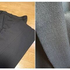 ブラックスーツ　ダブル　フォーマル パーティーにも　付属品ありの画像