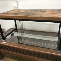 ★ジモティ割引あり★ センターテーブル ニトリ 木目調 茶/黒 ...