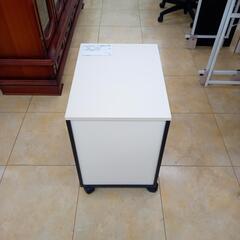 ★ジモティ割あり★  袖机 白 H60×D55×W41 クリーニング済み OJ7984の画像