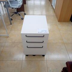 ★ジモティ割あり★  袖机 白 H60×D55×W41 クリーニ...