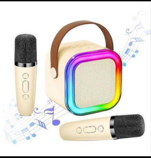 HolyCrab カラオケセット Bluetoothマイク 2本 Mini カラオケセット家庭用 カラオケマイク