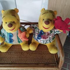 プーさんぬいぐるみ中古品２つまとめて