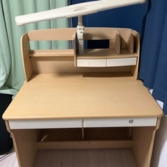 学習デスク そで机付き