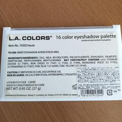 L.A.COLORS　エルエイカラーズ　アイシャドー16色の画像