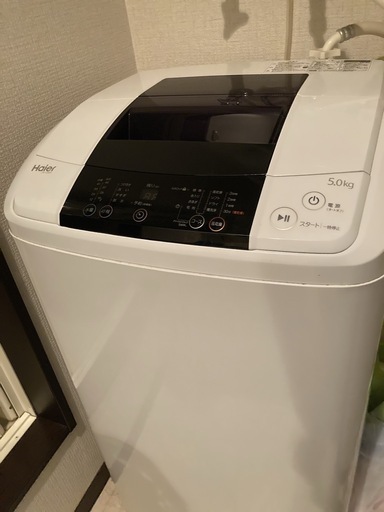 ※受け渡し者決定済【中古美品洗濯機】Haier 洗濯機 JW-K50H 5.0kg