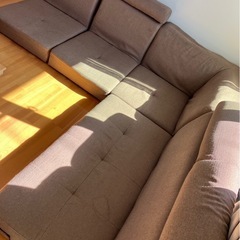 リビングコーナーソファ　組み合わせの画像