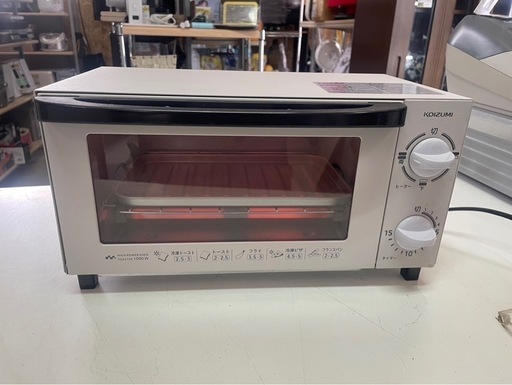 KOIZUMI コイズミ オーブントースター KOS-1034　2022年製 両面 下火 上火 稼働確認済 中古品 ③