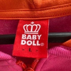 BABYDOLL 大人サイズL ジップパーカーの画像
