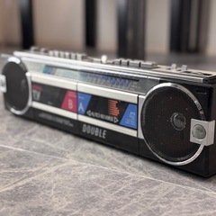 決まりました☆昭和59年製☆ダブルラジカセ☆当時物☆昭和☆レトロ...
