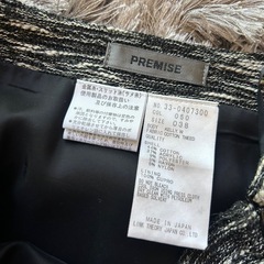 PREMISE(theory)上下セットアップS-Mサイズ　ツイードの画像