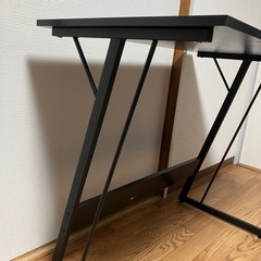 デスク　学習机　オフィス　ブラックの画像