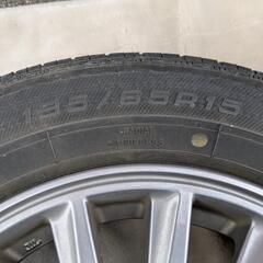 GOODYEAR DuraGrip 195/65R15 4本 2014年？ 　ホイール　トヨタ純正？　グットイヤー　デュラグリップ　 アルミホイール タイヤ　TOYOTA の画像