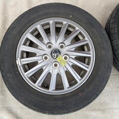 GOODYEAR DuraGrip 195/65R15 4本 2014年？ 　ホイール　トヨタ純正？　グットイヤー　デュラグリップ　 アルミホイール タイヤ　TOYOTA の画像