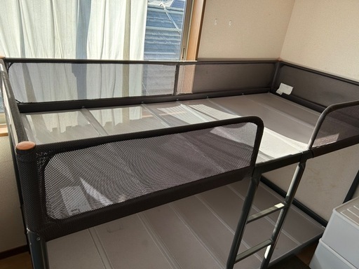 二段ベッド メッシュ グレー　IKEA