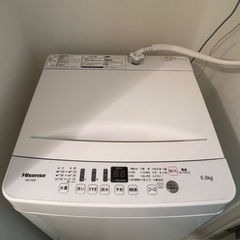 【取引中】Hisense 全自動洗濯機 5.5kg HW-T55D