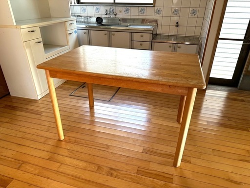 ダイニングテーブル☆デスクインテリア 机☆キッチン机家具ファニチャー75×120×75センチ