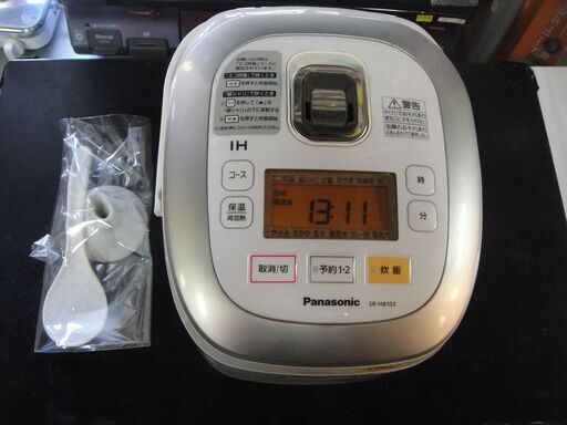 2014年製　パナソニック　Panasonic　IHジャー炊飯器　SR-HB103 　5.5合　ヘラ付