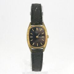 動作品 ORIENT クオーツ式腕時計 Y970402-20 2針 ブラックダイヤル ベルト劣化 レディース 25年2月電池交換 札幌市 清田区 平岡の画像