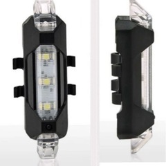 ２個セット★USB充電式 テールライト LED 5色 レインボー フラッシュ 自転車 テールランプ バックライ ト 夜間 犬の散歩 ウォーキングにも安全の画像