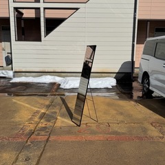 【19日まで】スタンドミラー　黒