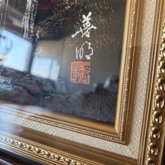 立体 絵画 白糸の滝 静岡 赤富士