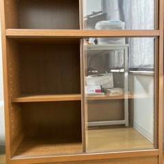 まるで無印良品　木目調　本棚の画像