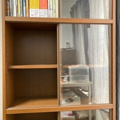 まるで無印良品　木目調　本棚の画像