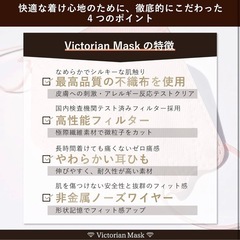 Victorian Mask（ヴィクトリアンマスク） 5枚入×21パック(計105枚 個包装) ライトグレー swmask158lgの画像