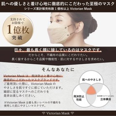 Victorian Mask（ヴィクトリアンマスク） 5枚入×21パック(計105枚 個包装) ライトグレー swmask158lgの画像