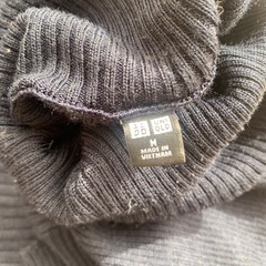 ユニクロ　ロングニットワンピースの画像