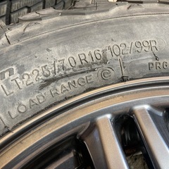 ジムニーランドベンチャー軽量アルミ 1本 背面用スペアなど　225/70R16 1本の画像