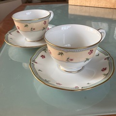 ノリタケ カップ＆ソーサ 2客 とヒロミチナカノのデザートプレー...