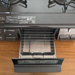 パロマ ガステーブル 水無し片面焼き 59cm  IC-S87BM-L　チャコール/ブラウンの画像