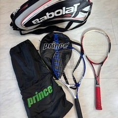 子供用テニスラケット2本（硬式・軟式）の画像