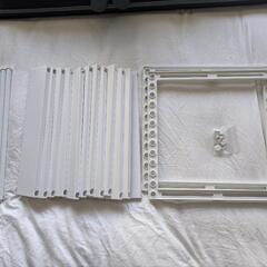 ニトリ シンク下収納 伸縮ラック(イータ 奥行40cm ホワイト)の画像