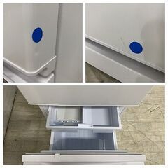 三菱電機/MITSUBISHI MR-CX27D-W 冷蔵庫 272L 右開き 3ドア 自動製氷 ジュエリーホワイト2019年製 中古家電 店頭引取歓迎 R9202の画像